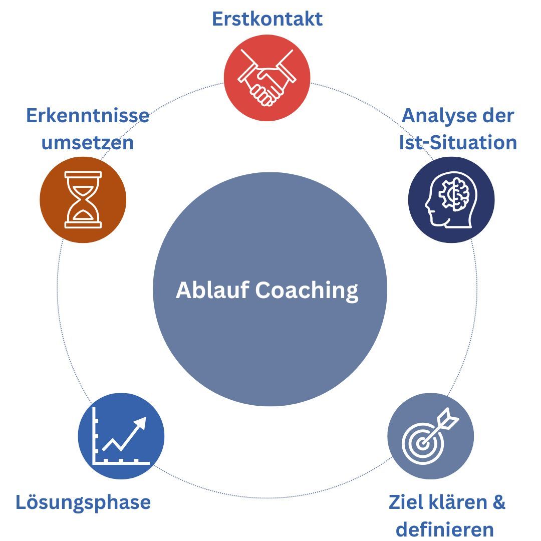 Schaubild: Ablauf Einzel-Coaching